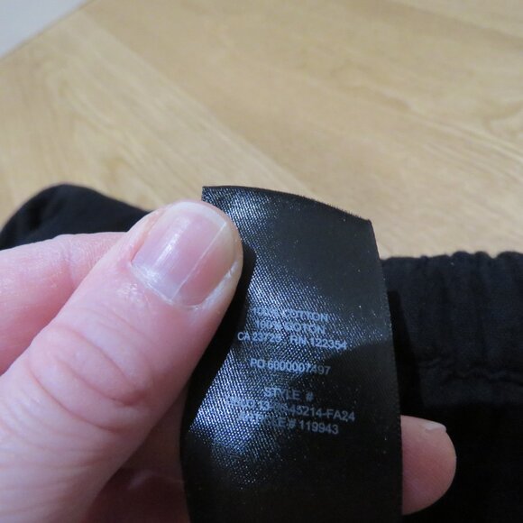 ARITZIA LITTLE MOON Airplush Cotton Sail Pant Organic Cotton Wide Leg Black XS - Picture 14 of 14